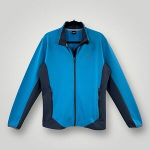 Colmar Thermotec Jacket‎ Womans Large Blue Gray Full Zip Soft Shell Ski Outdoors